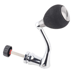 Yosoo Health Gear fishing reel handle M-Silver front view for durable grip during long casts