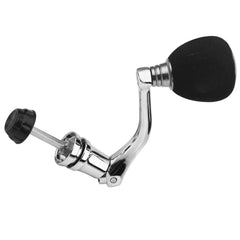 Yosoo Health Gear fishing reel handle M-Silver side view showing ergonomic grip and balance
