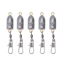 Yosoo Health Gear 6g interlock fishing sinker with snap for quick connection.