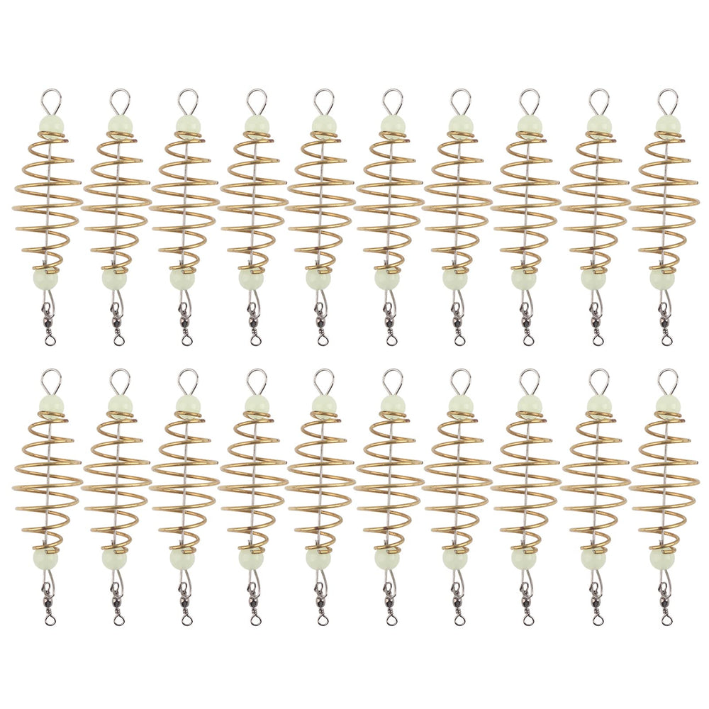 Yosoo Health Gear spring bait cage olive shape closeup for easy bait control on water