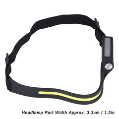 Yosoo USB rechargeable headlamp for convenient charging on the go.