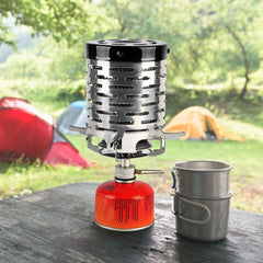 Yosoo Mini Stove Heating Cover folding design enables compact packing after camping.