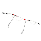 YOTO Hi-Low rig saltwater fishing leaders with double arms and swivels