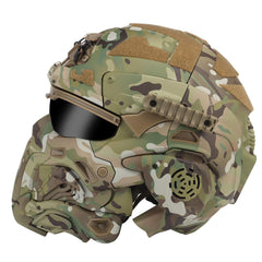 YounggDiy HL-98 helmet flip-up visor allows quick lens changes.
