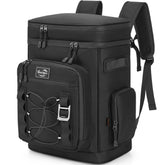 YOUNGOA 42Cans cooler backpack front view with ample storage for meals and drinks on outings