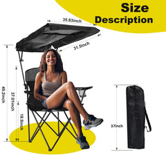 YOUNG WOOD camping chair frame assembled shows quick setup and sturdy support