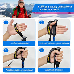 Yourjoy anti-shock hiking poles reduce impact on young joints