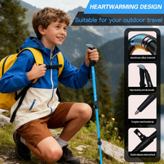 Yourjoy hiking poles quick lock buckle enables tool free height adjustment