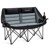 Youtanic Oversized Camping Chair folded for easy carry and storage.