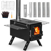 YRenZ upgraded portable wood stove compact design for easy transport and setup