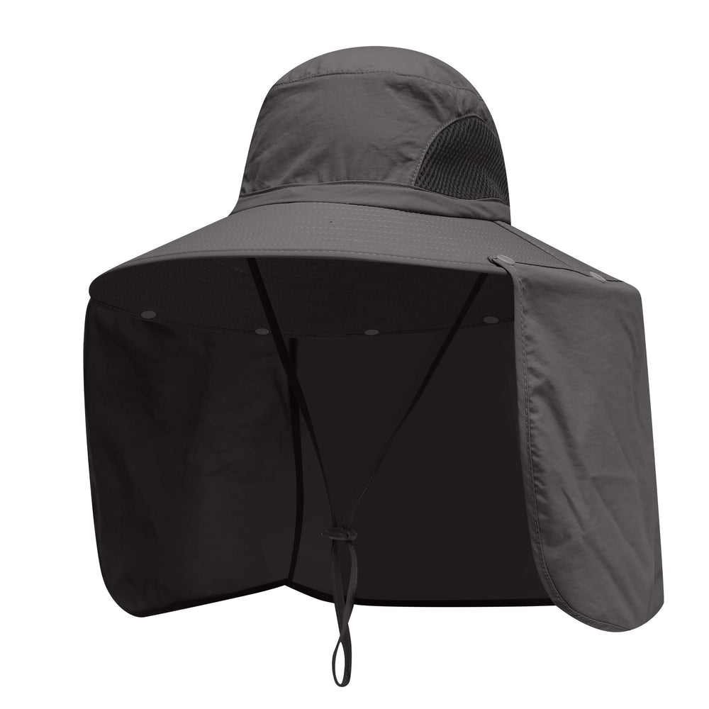 YR.Lover Sun Blocker Hat with neck flap provides full sun protection for face and neck
