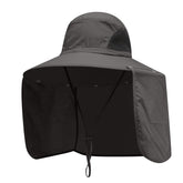 YR.Lover Sun Blocker Hat with neck flap provides full sun protection for face and neck