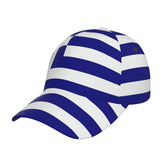 YSBYEIU Greece flag cap front view with sun-ready comfort