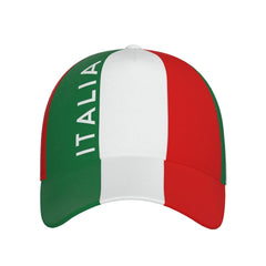 YSBYEIU Italian Flag cap back view with adjustable strap