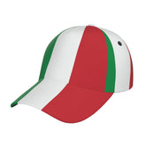 YSBYEIU Italian flag baseball cap front view for sunny days