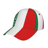 YSBYEIU Italian Flag baseball cap front view for stylish sun shade