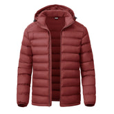YSENTO men's down-alternative jacket front view highlighting lightweight warmth for daily wear