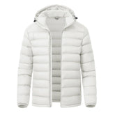 YSENTO men's down-alternative jacket front view for lightweight warmth and easy layering
