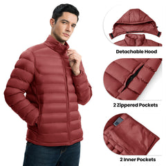 YSENTO jacket hood detachable demonstrates versatile styling and wind protection