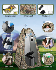 YSR VEF ergonomic camping toilet with taller seat for enhanced comfort outdoors.