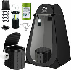 YSR VEF pop-up privacy tent setup for easy camping privacy and shelter
