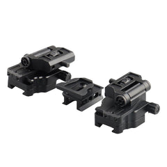YSS PVS-14 bridge mount side view highlights quick-release for rapid mode changes