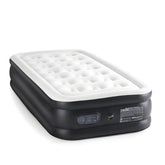 YSSOA twin camping air mattress with built-in pump for quick setup.