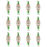 YTgilo glow beads bait spring feeder set in copper color, 8 cm total length