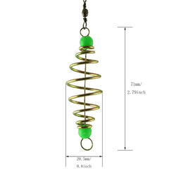 Glow-in-the-dark beads on bait holder in use