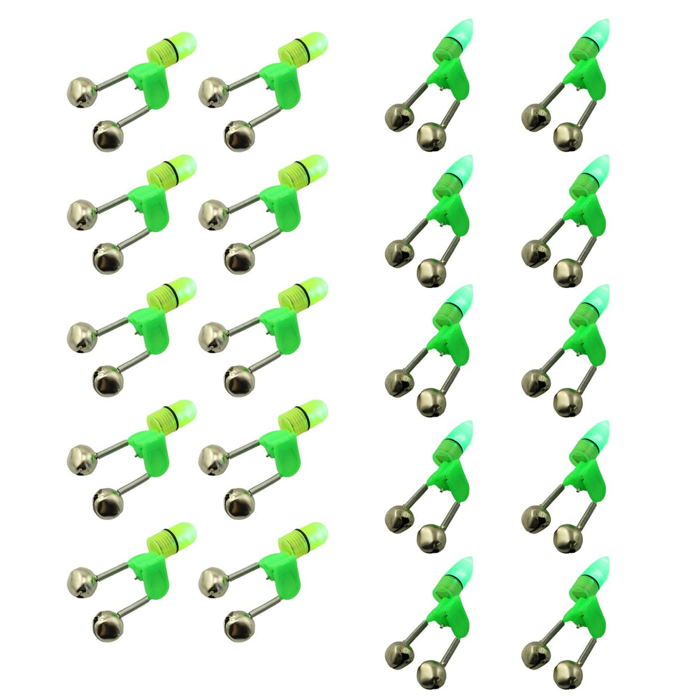 YTgilo 20 piece sea rod bell light clip assembly on display
