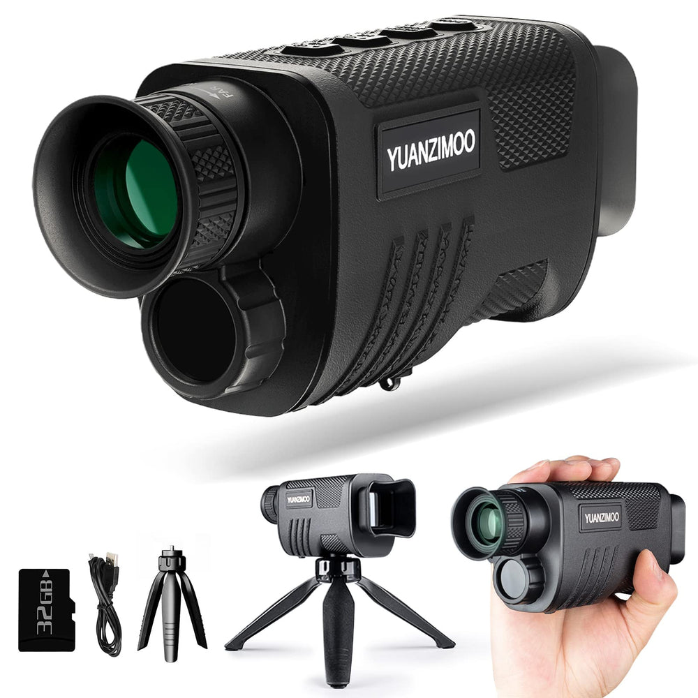 YUANZIMOO Night Vision Monocular front view for easy outdoor scouting
