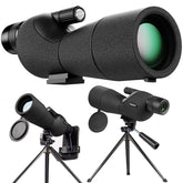 YUANZIMOO spotting scope with 25-75x60 zoom for detailed distant viewing.