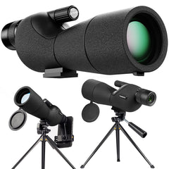 YUANZIMOO spotting scope with 25-75x60 zoom for detailed distant viewing.