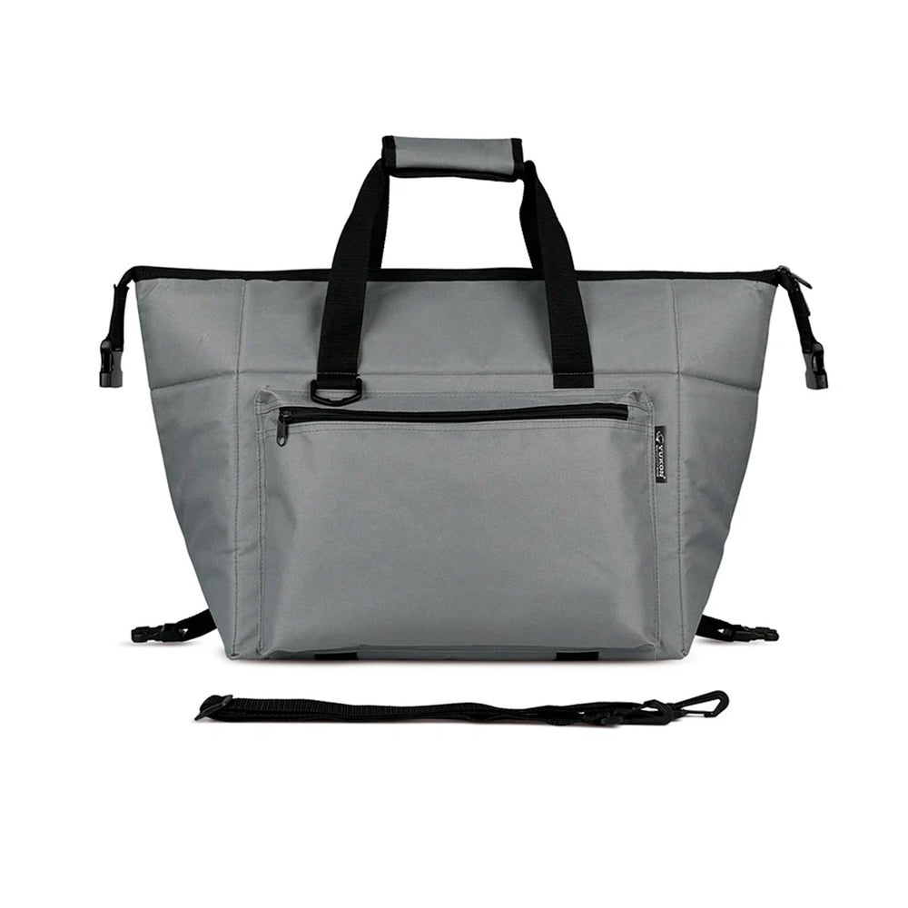 Yukon Outfitters 24-can insulated cooler bag front view showing spacious capacity for picnics