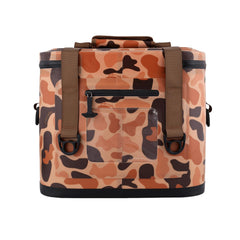 Yukon Outfitters 30-Can Tech Cooler Bag open lid demonstrates quick access to beverages on the go.