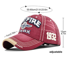 YULOONG SPITFIRE embroidery detail on the cap for a bold, eye-catching accent