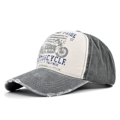 YULOONG Vintage Cap front view—breathable cotton and sun protection.