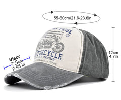 YULOONG Vintage Cap side view—adjustable fit for all genders outdoors.