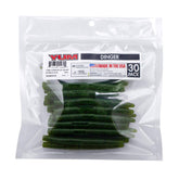 Yum Dinger 4 inch Watermelon Seed bulk pack, durable soft plastic for Texas rig.