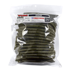 Yum Lures Dinger Classic Worm in soft plastic with subtle lifelike action for bass