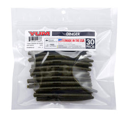 Yum Lures Dinger green pumpkin for versatile bass rigs and reliable hookups