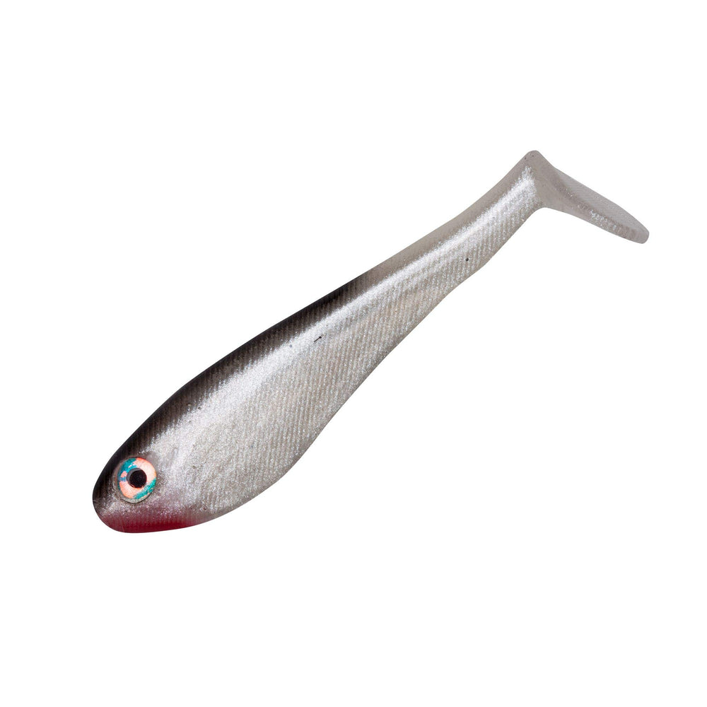Yum Lures Money Minnow paddle-tail lure in Tennessee Shad color showing lifelike action for bass