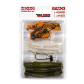 Yum Lures Ned Rig Kit 3 bait pack floats for bass lure action.