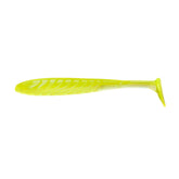 Yum Lures Pulse paddle tail swimbait in chartreuse clear shad to trigger bass strikes