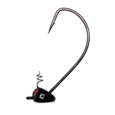Yum Lures Pumpkin Ed Jig Head keeps bait up for better vertical presentations.