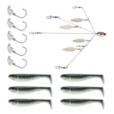YUM Scottsboro Swimbait 3'' Baby Bluegill kit front view with lifelike action