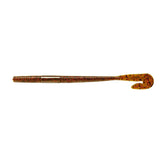 Yum Lures Thump'N Worm 6in, green pumpkin neon flake, U-tail action for bass