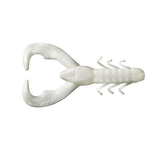 Yum Lures Christie Craw White front view for flipping and pitching on Carolina rigs.