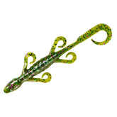 Yum Lures YLZ633 lizard Watermelon Candy, front view, lifelike action for bass