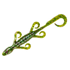 Yum Lures YLZ633 lizard Watermelon Candy, front view, lifelike action for bass
